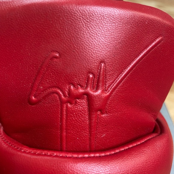 Giuseppe sneakers red and white size 41 size 8 us - Picture 5 of 7